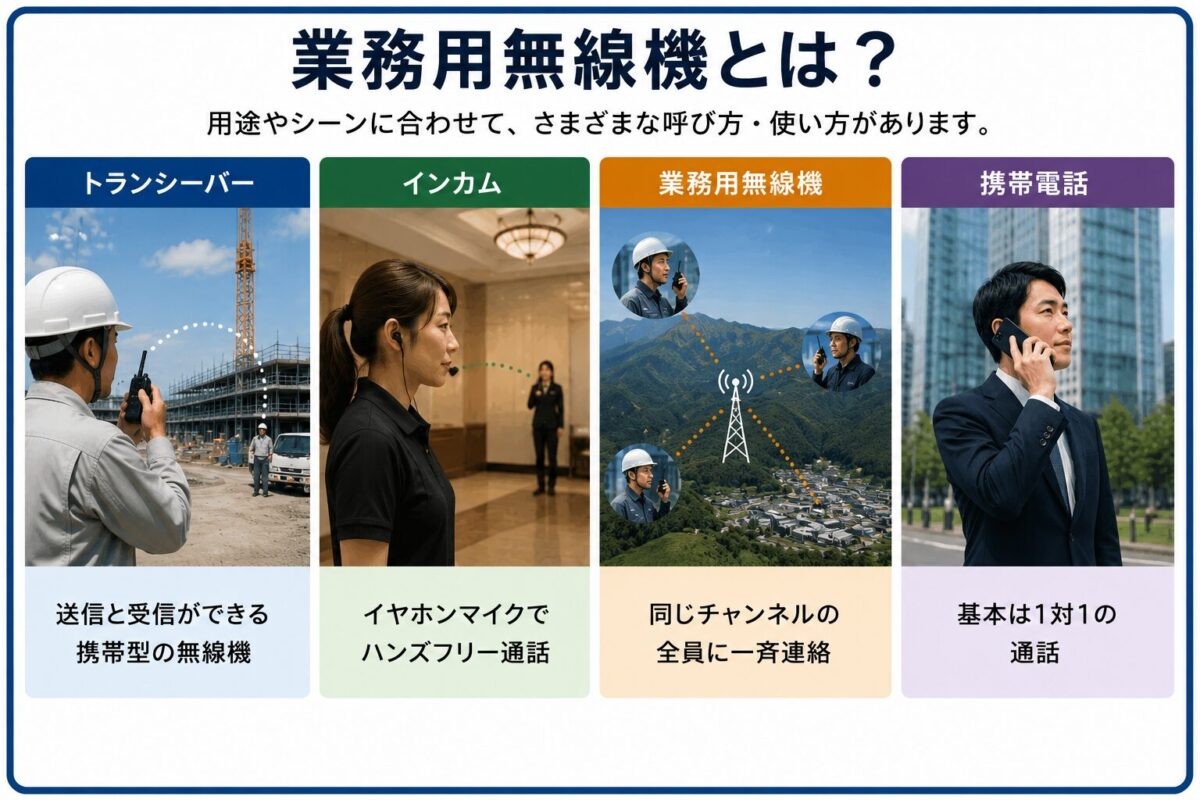 業務用無線機とは